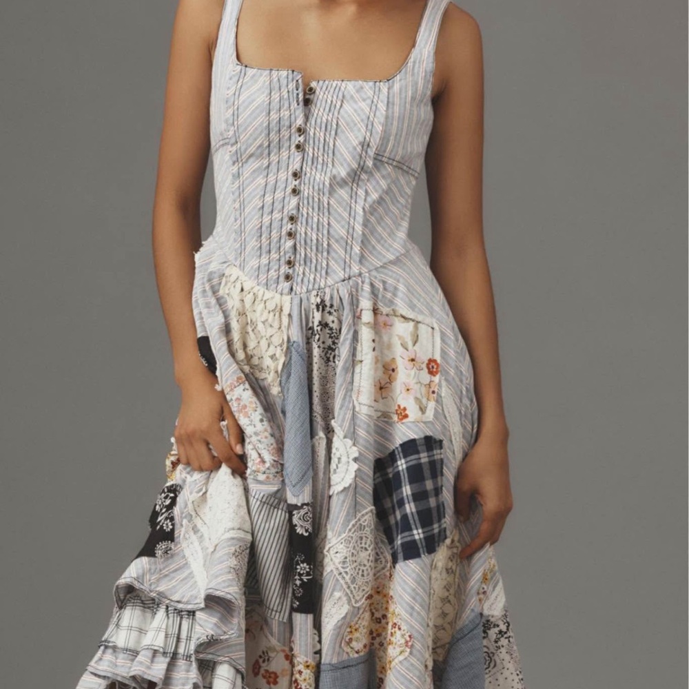 Anthropologie Jenna drop waist dress